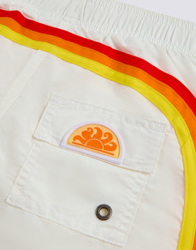 MAILLOT DE BAIN ENFANT COURT À TAILLE ÉLASTIQUE ICONIC TAFFETA