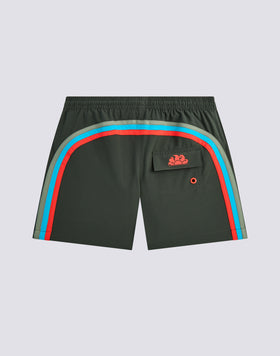 COSTUME DA BAGNO BAMBINO CORTO VITA ELASTICATA IN TESSUTO STRETCH