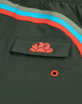 COSTUME DA BAGNO BAMBINO CORTO VITA ELASTICATA IN TESSUTO STRETCH