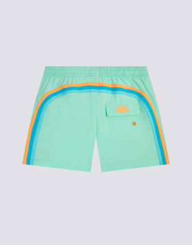 CHILDREN'S SWIMWEAR SHORTS WITH ELASTICATED WAIST IN STRETCH FABRIC