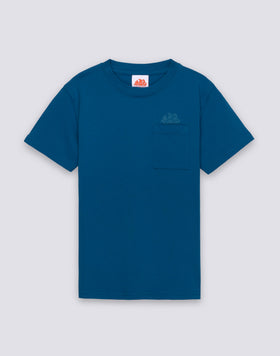 CAMISETA DE MANGA CORTA PARA NIÑO CON BOLSILLO Y LOGOTIPO EN LA PARTE DELANTERA