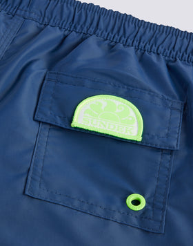 COSTUME DA BAGNO BAMBINO CORTO VITA ELASTICATA ICONIC TAFFETA CON PIPING