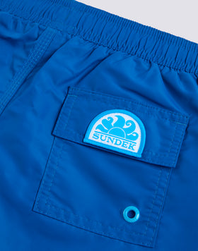 COSTUME DA BAGNO BAMBINO CORTO VITA ELASTICATA ICONIC TAFFETA CON PIPING