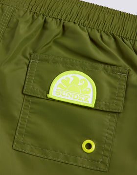 COSTUME DA BAGNO BAMBINO CORTO VITA ELASTICATA ICONIC TAFFETA CON PIPING