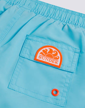 COSTUME DA BAGNO BAMBINO CORTO VITA ELASTICATA ICONIC TAFFETA CON PIPING