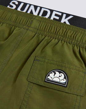 COSTUME DA BAGNO CON ELASTICO LOGO LIGHT POLY