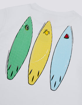T-SHIRT À MANCHES COURTES POUR ENFANT AVEC IMPRIMÉ JUICY STRIPES SURFBOARD
