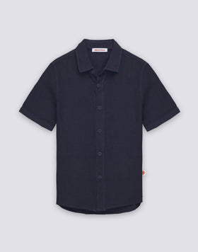 CAMICIA IN LINO DA BAMBINO A MANICA CORTA