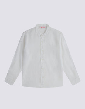 CAMICIA IN LINO CON COLLETTO ALLA COREANA