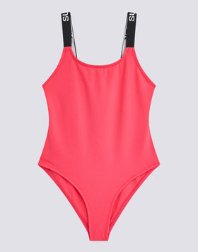 COSTUME INTERO BAMBINA CON SPALLINE LOGATE