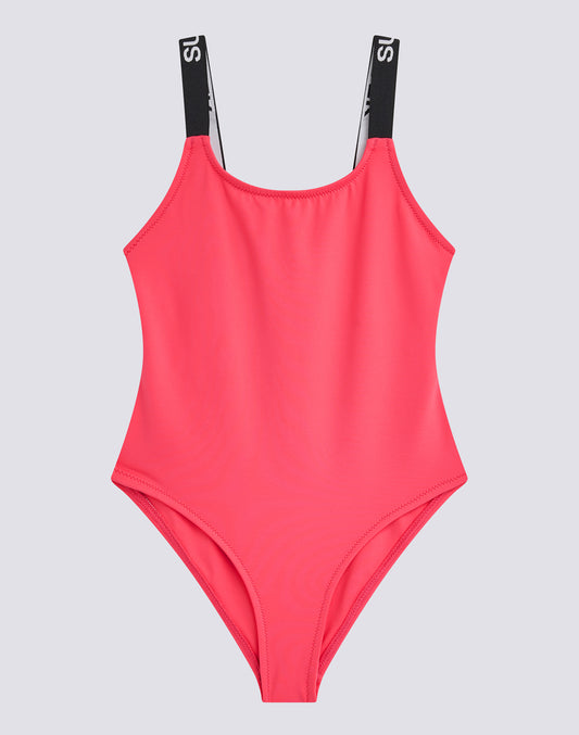 COSTUME INTERO BAMBINA CON SPALLINE LOGATE