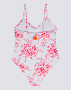COSTUME INTERO BAMBINA STAMPA ROSE DE JOIE