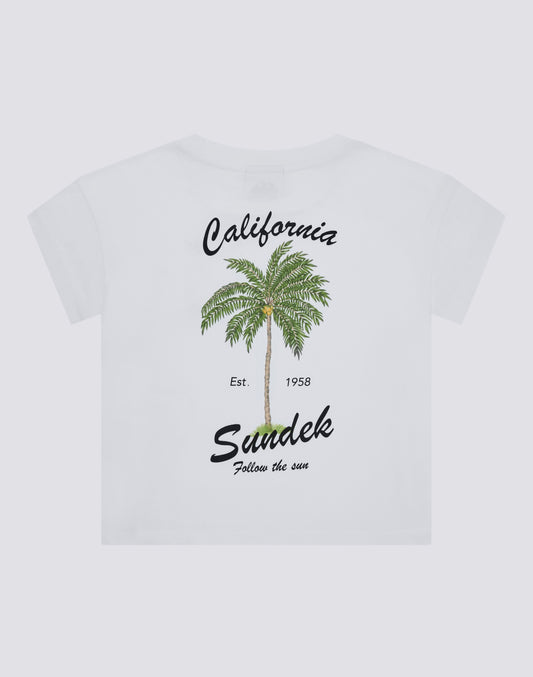 CAMISETA DE NIÑA CON ESTAMPADO MAXI EN LA ESPALDA