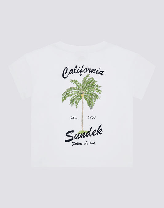 CAMISETA DE NIÑA CON ESTAMPADO MAXI EN LA ESPALDA