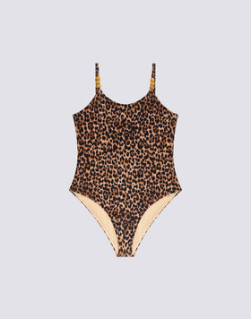 COSTUME INTERO BAMBINA STAMPA LEOPARDATA