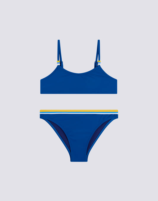 GIRLS' BIKINI WITH ADJUSTABLE TOP AND FIXED BOTTOMS