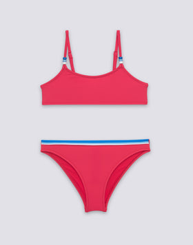BIKINI BAMBINA TOP REGOLABILE E SLIP FISSO