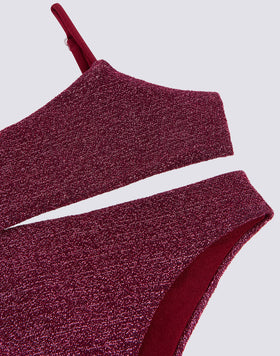 BIKINI CON TOP BANDEAU Y BRAGUITA FIJA