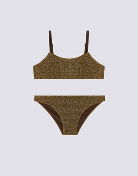 BIKINI AVEC HAUT BANDEAU ET BAS FIXE