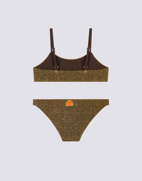 BIKINI AVEC HAUT BANDEAU ET BAS FIXE