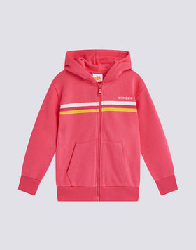 SWEAT À CAPUCHE AVEC TRICOLORE ARC-EN-CIEL