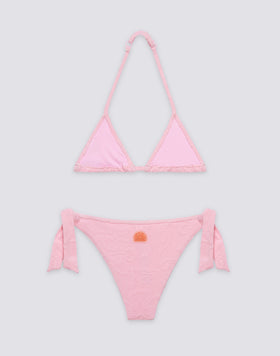 JACQUARD TERRY CLOTH MINI BIKINI WITH SK23 PATTERN