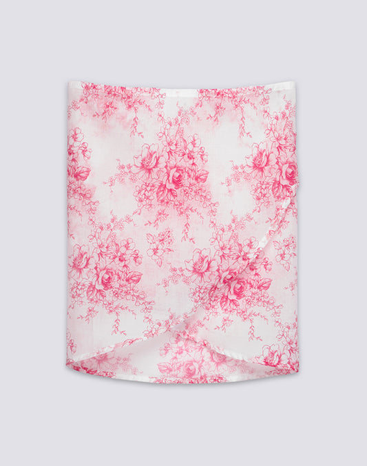 ROSE DE JOIE PRINT SHORT GIRLS' SARONG