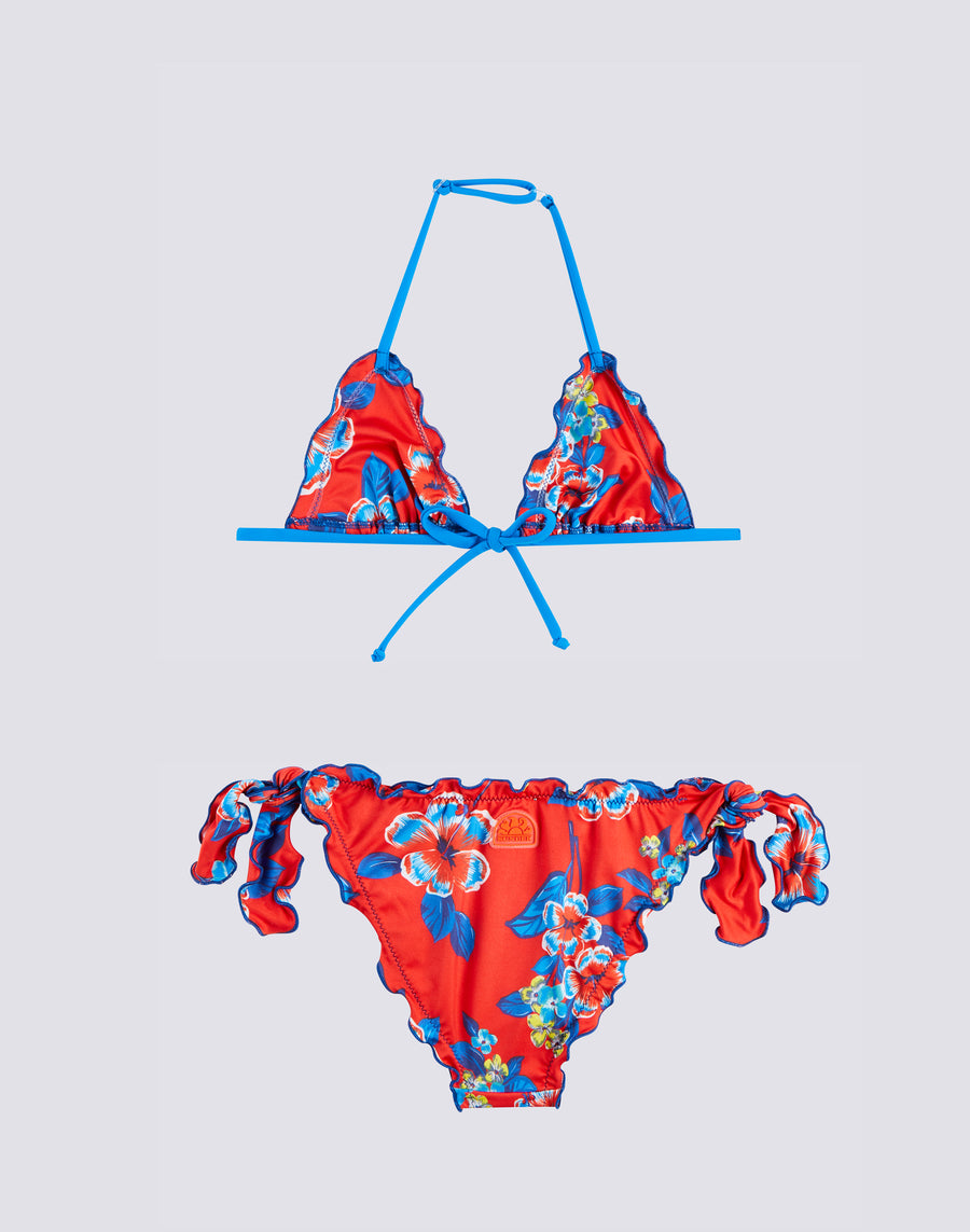 Woman bralette bikini with jungle print – MC2 Saint Barth