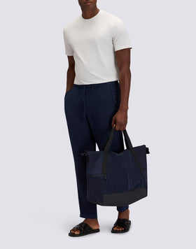 MEN'S ELASTIC WAISTED LINEN TROUSERS