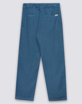 PANTALONI UOMO A VITA ELASTICATA IN LINO