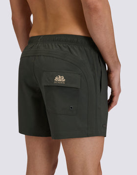 BAÑADOR CORTO CON CINTURA ELÁSTICA GOLDENWAVE TINTA UNITA 4WAY STRETCH