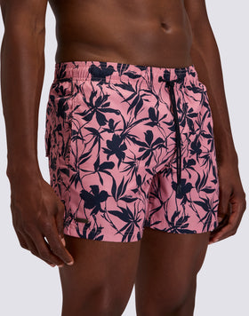 COSTUME DA BAGNO UOMO CORTO GOLDENWAVE STAMPA DARK ROSE
