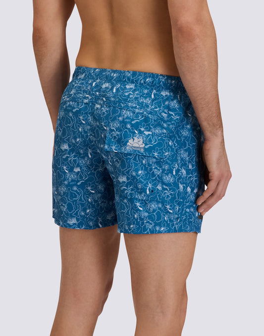 COSTUME DA BAGNO UOMO CORTO GOLDENWAVE STAMPA EN PLEIN AIR