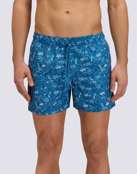 COSTUME DA BAGNO UOMO CORTO GOLDENWAVE STAMPA EN PLEIN AIR