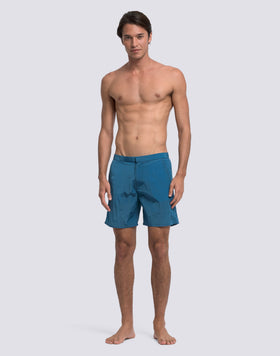 GOLDENWAVE MEN'S LONG SWIMSUIT WITH SEMI-ELASTIC WAIST IN RIPSTOP NYLON