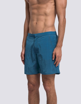GOLDENWAVE MEN'S LONG SWIMSUIT WITH SEMI-ELASTIC WAIST IN RIPSTOP NYLON