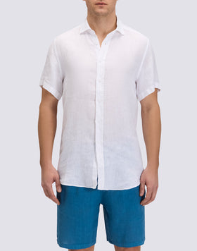 MEN'S SHORT-SLEEVED LINEN SHIRT