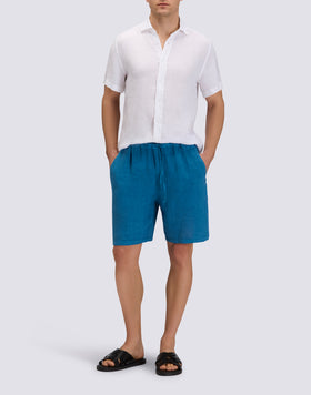 MEN'S SHORT-SLEEVED LINEN SHIRT