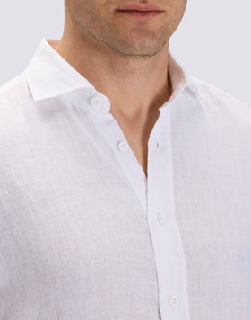 MEN'S SHORT-SLEEVED LINEN SHIRT
