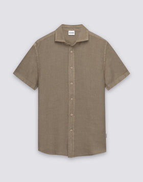 CAMICIA UOMO IN LINO A MEZZE MANICHE