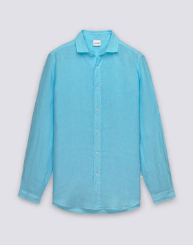 CAMICIA DA UOMO IN LINO TINTO CAPO