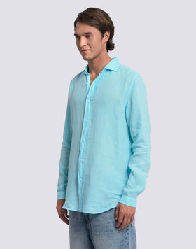 CAMICIA DA UOMO IN LINO TINTO CAPO