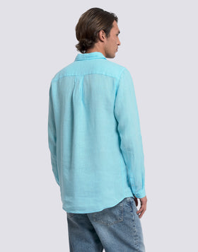 CAMICIA DA UOMO IN LINO TINTO CAPO