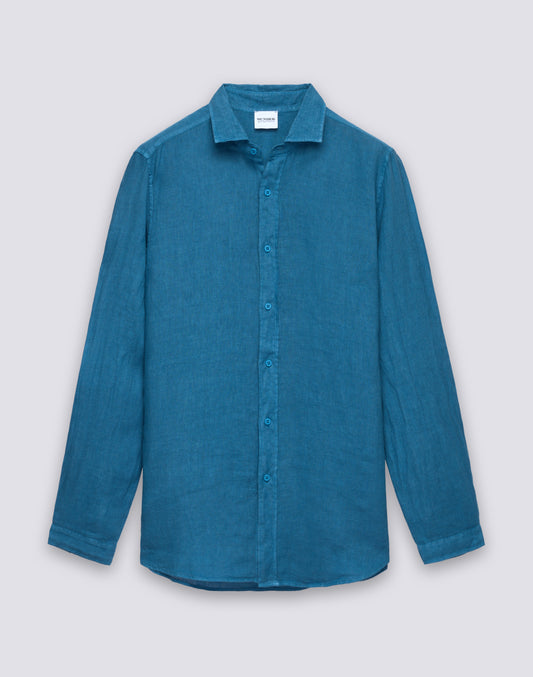 CAMICIA DA UOMO IN LINO TINTO CAPO