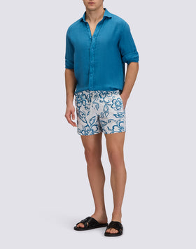 MEN'S GARMENT-DYED LINEN SHIRT