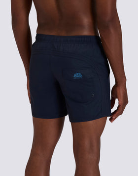 MAILLOT DE BAIN SHORT POUR HOMME GOLDENWAVE TAILLE ELASTIQUÉE COLEUR UNIE EN NYLON TASLAN