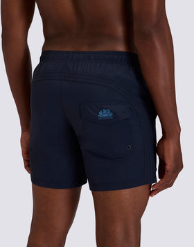 MAILLOT DE BAIN SHORT POUR HOMME GOLDENWAVE TAILLE ELASTIQUÉE COLEUR UNIE EN NYLON TASLAN