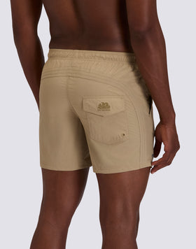 COSTUME DA BAGNO UOMO CORTO VITA ELASTICATA GOLDENWAVE TINTA UNITA NYLON TASLAN COTTON TOUCH