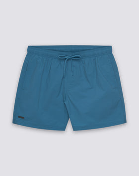 MAILLOT DE BAIN SHORT POUR HOMME GOLDENWAVE TAILLE ELASTIQUÉE COLEUR UNIE EN NYLON TASLAN