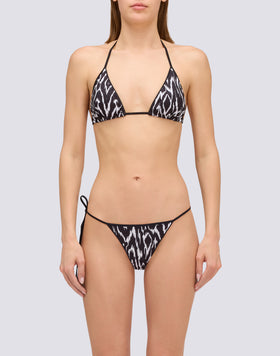 JENNIFER - TOP TRIANGLE IMPRIMÉ VENT ABSTRAIT